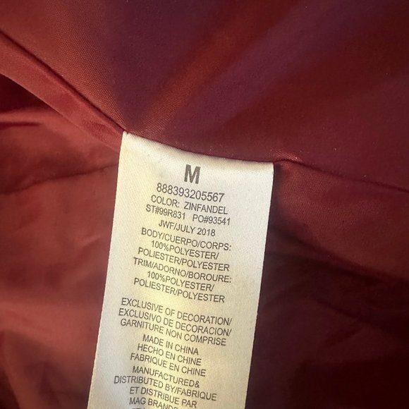 Rampage Double-Breasted Belted Peacoat - Sz M - Picture 9 of 10